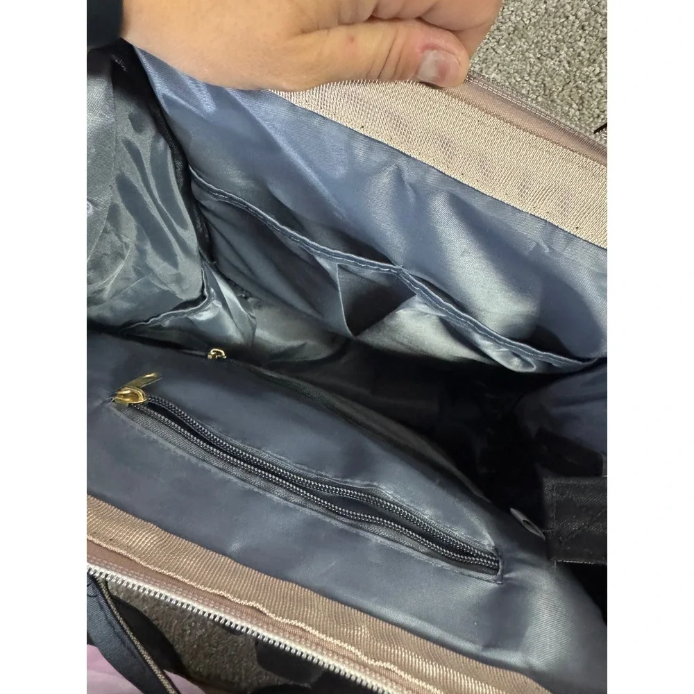 Black Quilted Diaper Bag Backpack with USB Port and Pacifier Pod